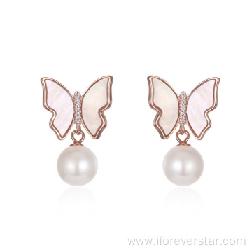 Trendy Style Fresh Water Pearl Earring